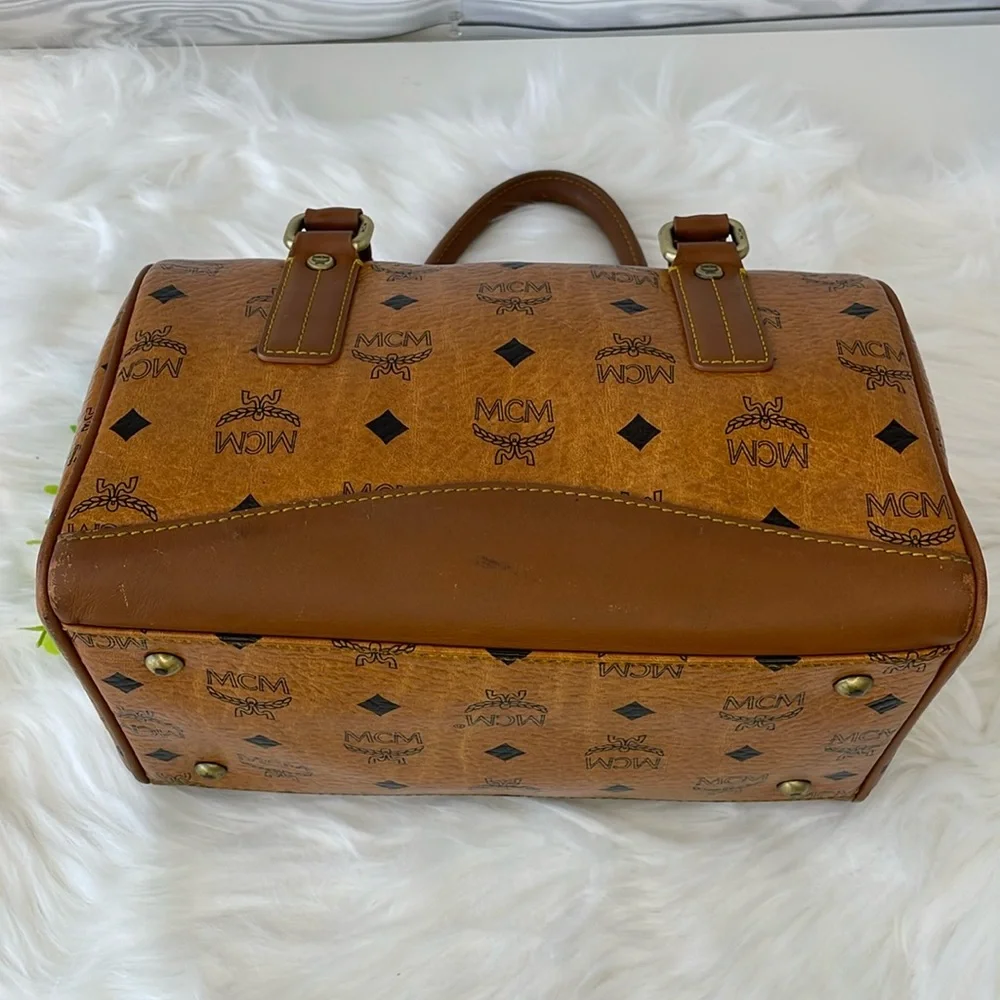 MCM Visetos‎ Boston Bag